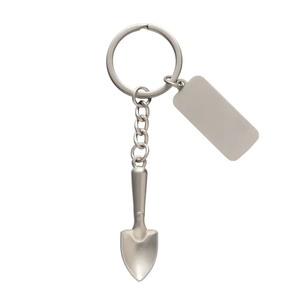 Metal shovel key chain with customization.... from ASI 62190 Illini