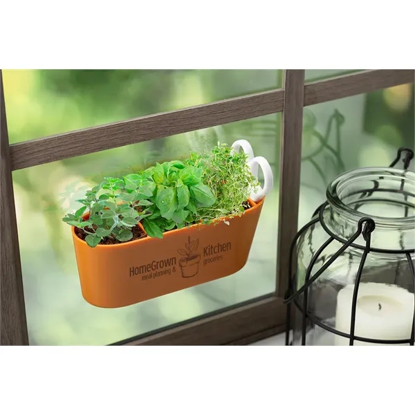 6 1/2" attachable wall planter kit for indoor use, with suction... from ASI 62190 Illini