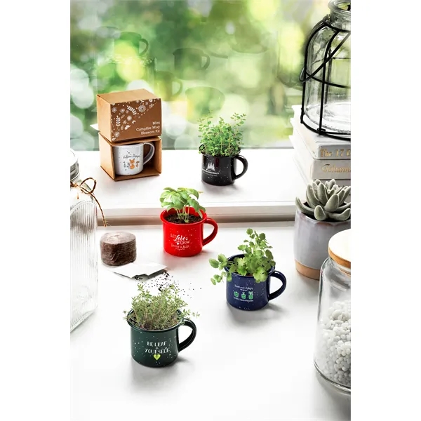 Carbon steel mini campfire mug planter, available in a handful of... from ASI 62190 Illini