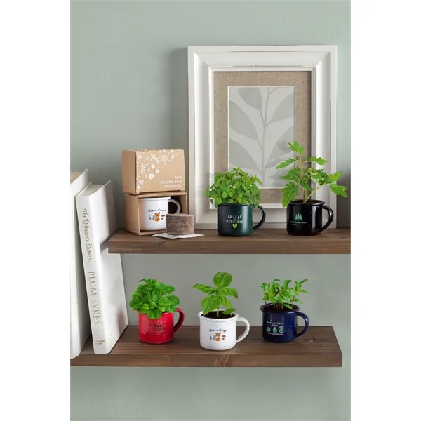 Carbon steel mini campfire mug planter, available in a handful of... from ASI 62190 Illini