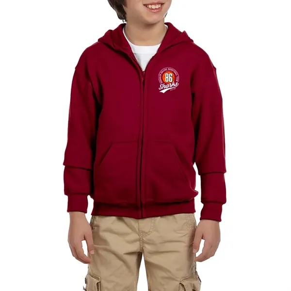 Youth hooded sweatshirt (7.75 oz.) made from a blend of 50%... from ASI 39552 BEL Promo