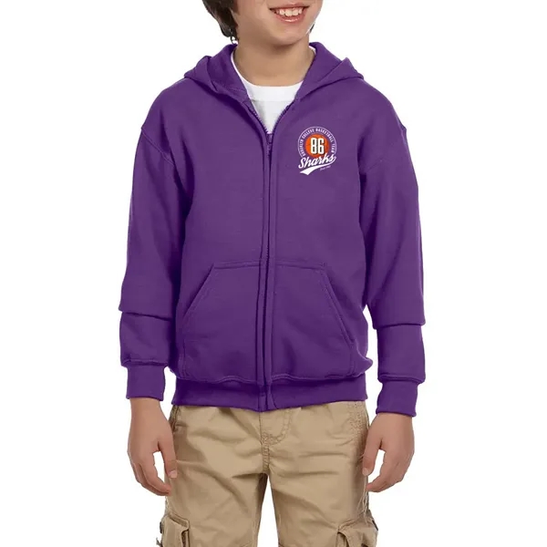 Youth hooded sweatshirt (7.75 oz.) made from a blend of 50%... from ASI 39552 BEL Promo