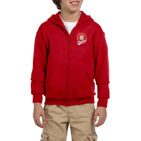 Youth hooded sweatshirt (7.75 oz.) made from a blend of 50%... from ASI 39552 BEL Promo