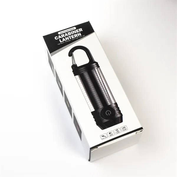 5" long LED rechargeable compact lantern and flashlight with a carabiner... from ASI 46170 Compass Industries Inc