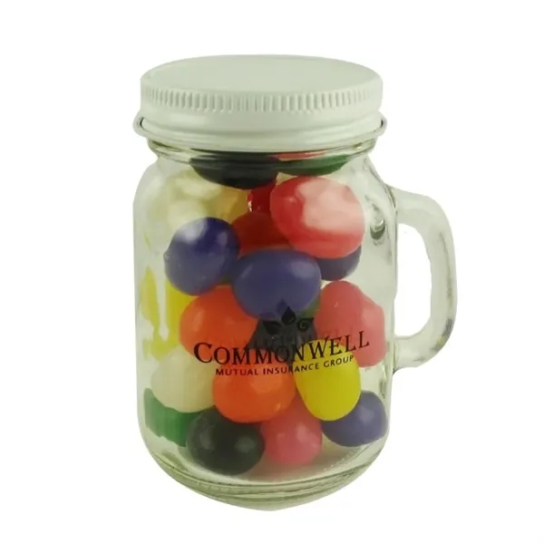 Glass Mini Mason Jar with Jelly Beans- Assorted... from ASI 44900 NC Custom (CI/Lanco)