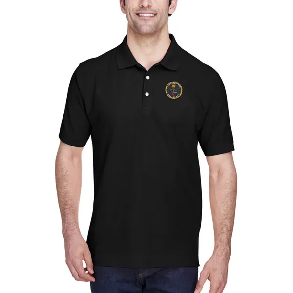 Short sleeve pique polo made of pima cotton with Dura-Pearl™ buttons... from ASI 39552 BEL Promo