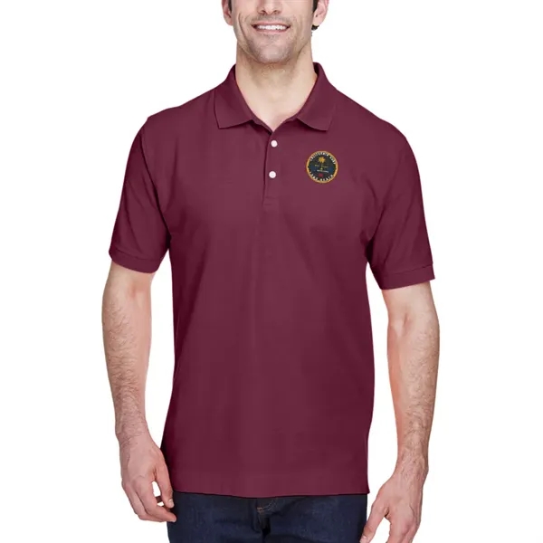 Short sleeve pique polo made of pima cotton with Dura-Pearl™ buttons... from ASI 39552 BEL Promo