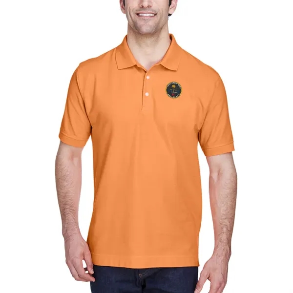 Short sleeve pique polo made of pima cotton with Dura-Pearl™ buttons... from ASI 39552 BEL Promo