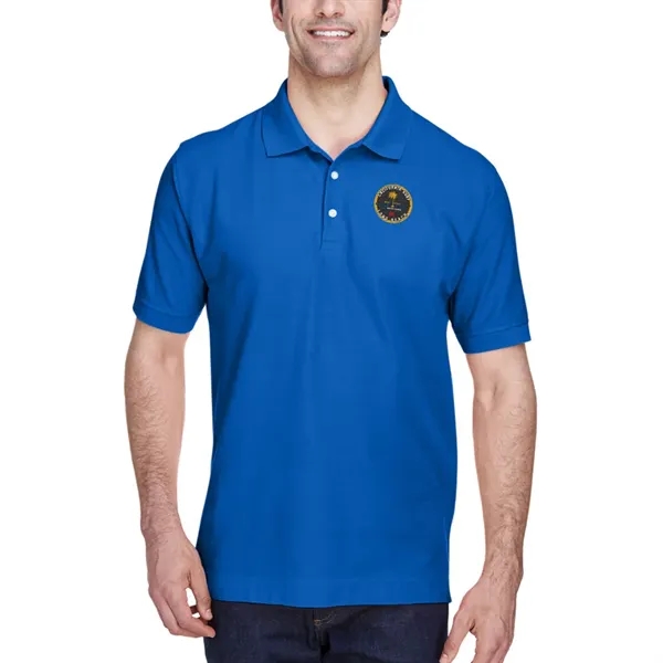 Short sleeve pique polo made of pima cotton with Dura-Pearl™ buttons... from ASI 39552 BEL Promo