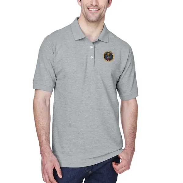 Short sleeve pique polo made of pima cotton with Dura-Pearl™ buttons... from ASI 39552 BEL Promo