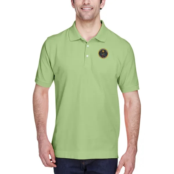 Short sleeve pique polo made of pima cotton with Dura-Pearl™ buttons... from ASI 39552 BEL Promo