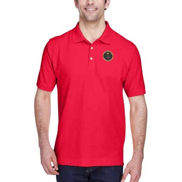 Short sleeve pique polo made of pima cotton with Dura-Pearl™ buttons... from ASI 39552 BEL Promo