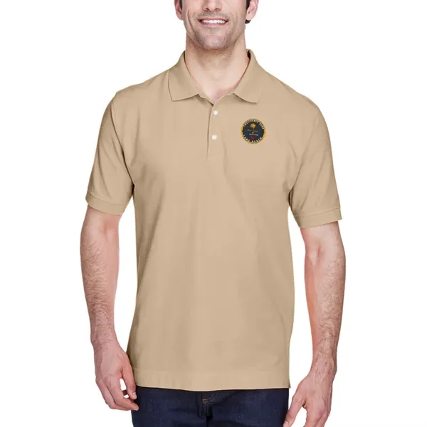 Short sleeve pique polo made of pima cotton with Dura-Pearl™ buttons... from ASI 39552 BEL Promo