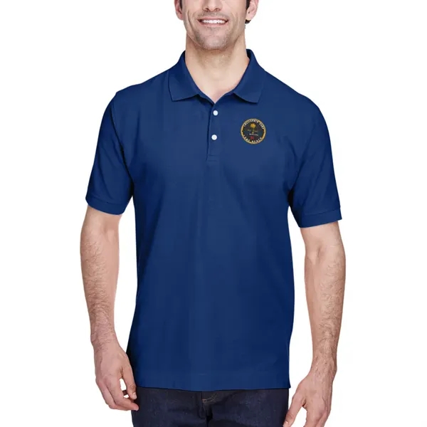 Short sleeve pique polo made of pima cotton with Dura-Pearl™ buttons... from ASI 39552 BEL Promo