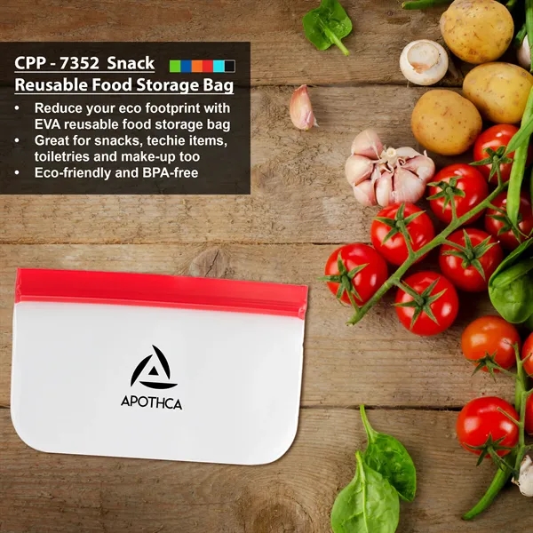 Snack Reusable Food Storage Bag... from ASI 30208 A P Specialties