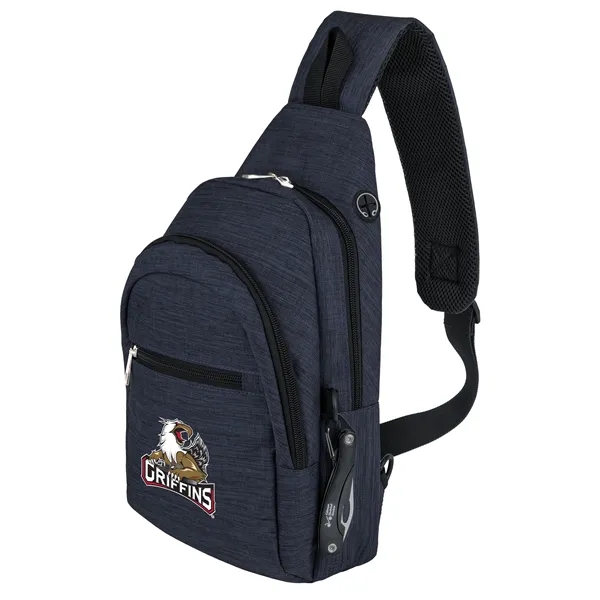 Torrent Crossbody Sling Bag. Premium padded, adjustable crossbody strap for max... from ASI 46755 Cosmo Promos