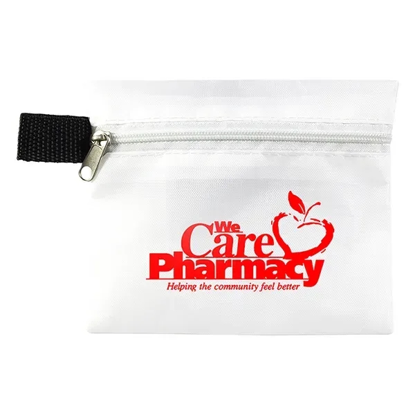 First aid kit with zipper pouch, sunscreen packets, lip balm, bandages,... from ASI 62660 Innovation Line