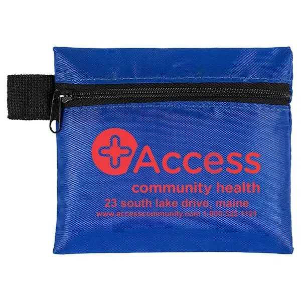8-piece first aid kit in 5" x 4 1/4" polyester and... from ASI 62660 Innovation Line
