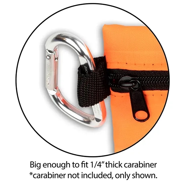 7 piece first aid kit with zippered pouch, carabiner, bandages, towelettes... from ASI 62660 Innovation Line