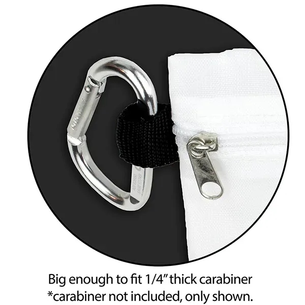 7 piece first aid kit with zippered pouch, carabiner, bandages, towelettes... from ASI 62660 Innovation Line