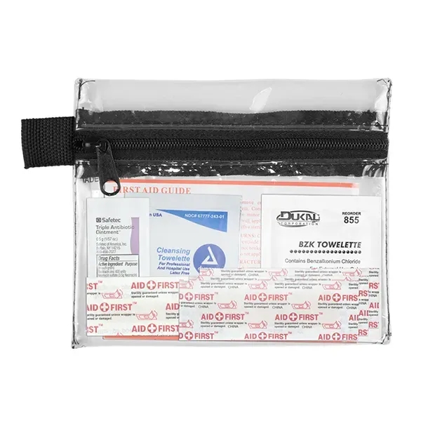 8-piece first aid kit in 5" x 4 1/4" polyester and... from ASI 62660 Innovation Line