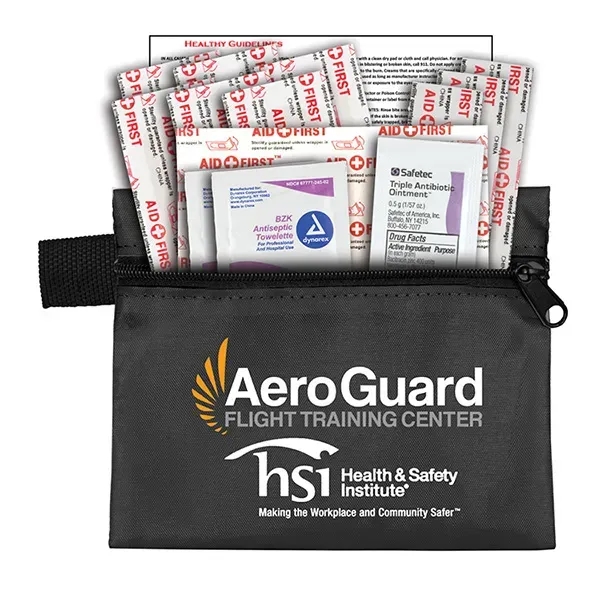 14 piece first aid kit with a zippered pouch, bandages, antibiotic... from ASI 62660 Innovation Line