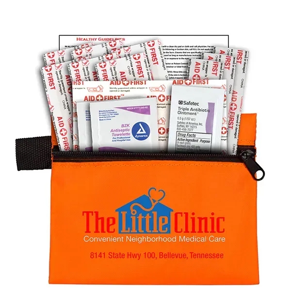 14 piece first aid kit with a zippered pouch, bandages, antibiotic... from ASI 62660 Innovation Line