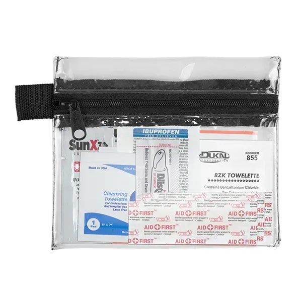 14 piece first aid kit with a zippered pouch, bandages, antibiotic... from ASI 62660 Innovation Line