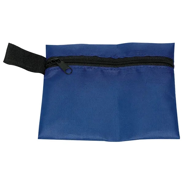 Zippered first aid pouch with hand sanitizer and bandages... from ASI 62660 Innovation Line
