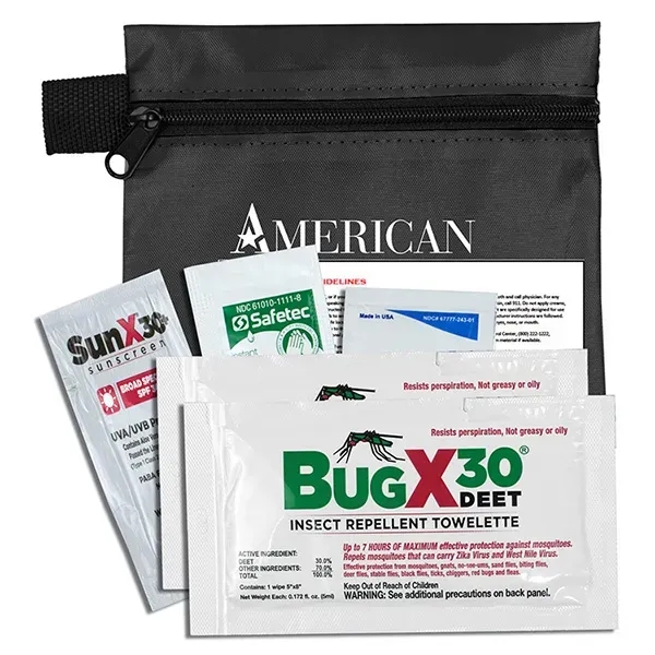 5" x 4 1/4" vinyl and polyester zippered pouches with insect... from ASI 62660 Innovation Line