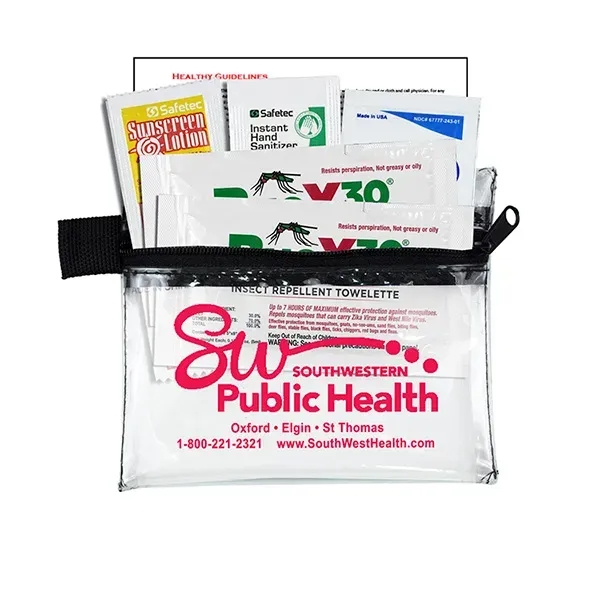 5" x 4 1/4" vinyl and polyester zippered pouches with insect... from ASI 62660 Innovation Line