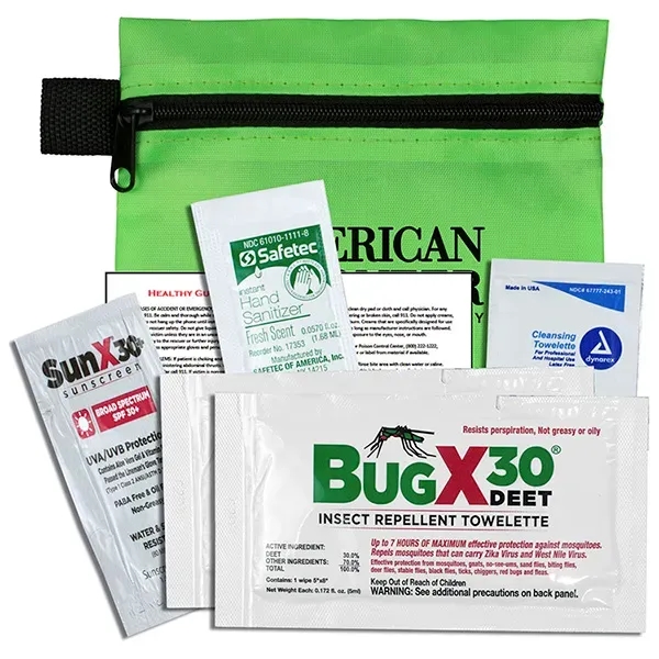 5" x 4 1/4" vinyl and polyester zippered pouches with insect... from ASI 62660 Innovation Line