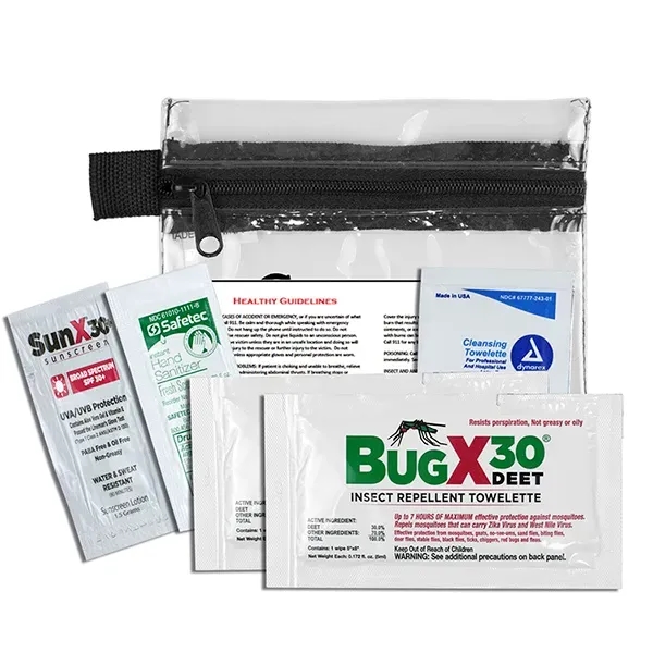 5" x 4 1/4" vinyl and polyester zippered pouches with insect... from ASI 62660 Innovation Line