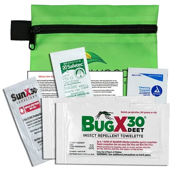 5" x 4 1/4" vinyl and polyester zippered pouches with insect... from ASI 62660 Innovation Line