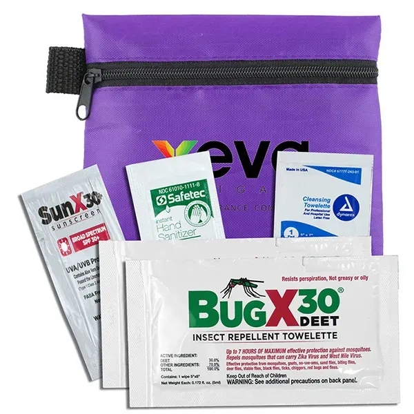 5" x 4 1/4" vinyl and polyester zippered pouches with insect... from ASI 62660 Innovation Line