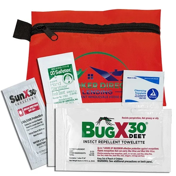 5" x 4 1/4" vinyl and polyester zippered pouches with insect... from ASI 62660 Innovation Line