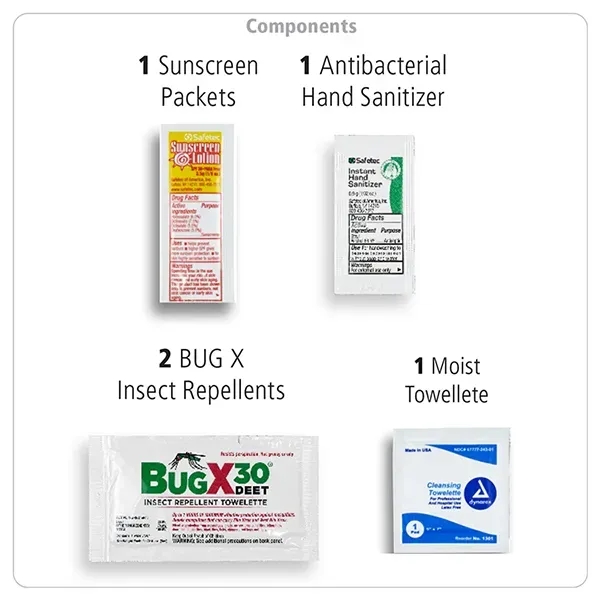 5" x 4 1/4" vinyl and polyester zippered pouches with insect... from ASI 62660 Innovation Line