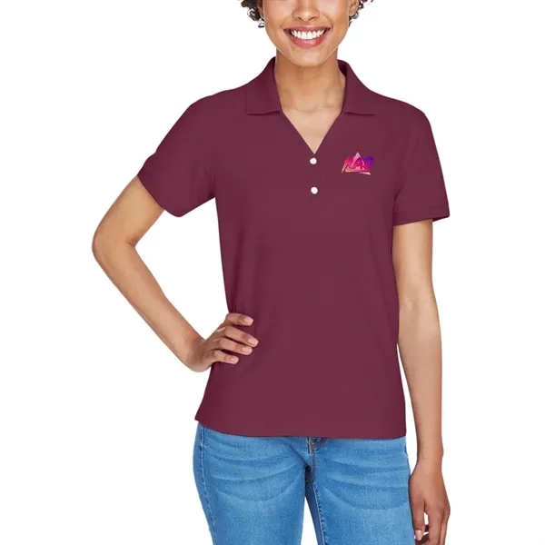 Ladies' short sleeve pique polo made of pima cotton with rib... from ASI 39552 BEL Promo