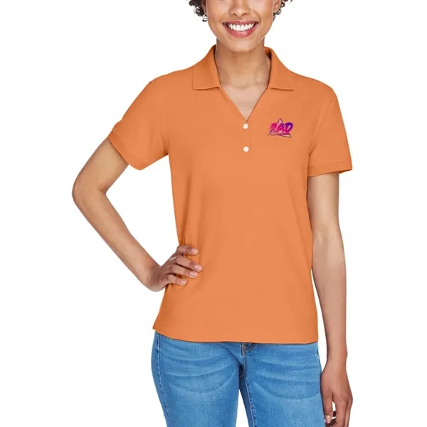 Ladies' short sleeve pique polo made of pima cotton with rib... from ASI 39552 BEL Promo