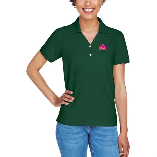 Ladies' short sleeve pique polo made of pima cotton with rib... from ASI 39552 BEL Promo