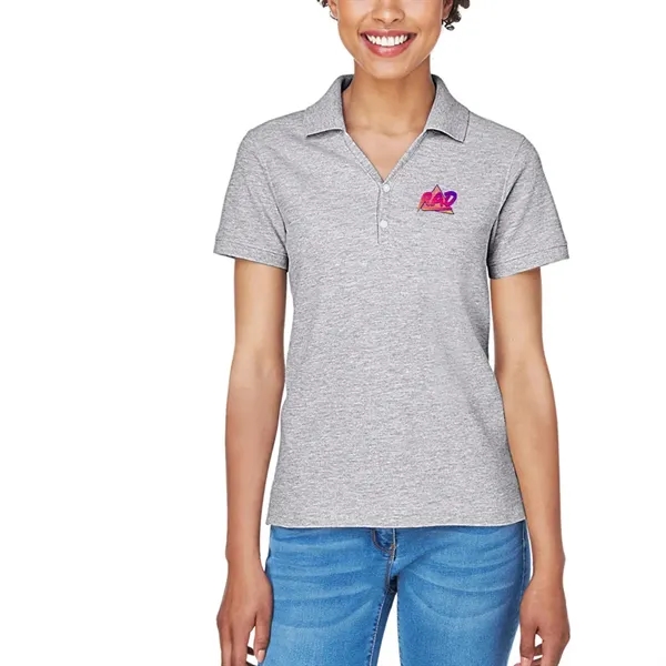 Ladies' short sleeve pique polo made of pima cotton with rib... from ASI 39552 BEL Promo