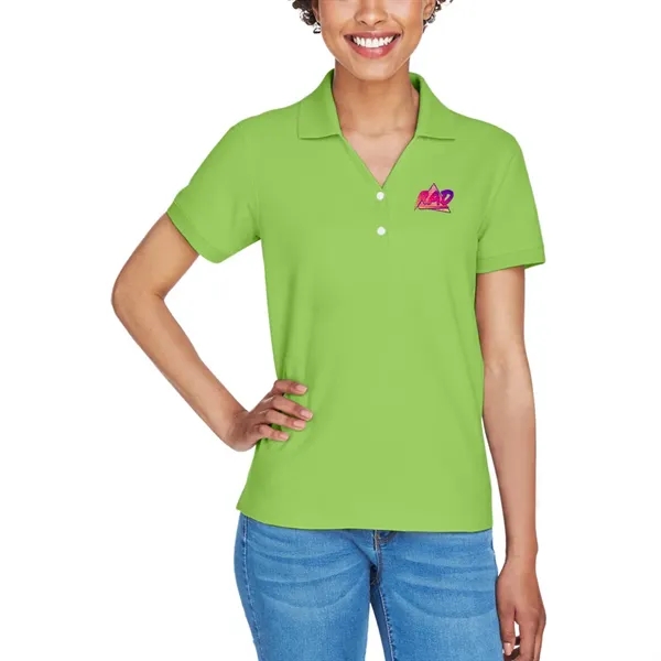 Ladies' short sleeve pique polo made of pima cotton with rib... from ASI 39552 BEL Promo