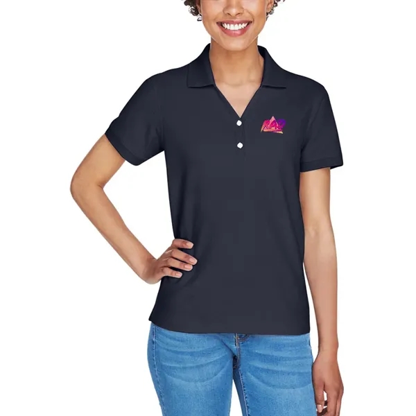 Ladies' short sleeve pique polo made of pima cotton with rib... from ASI 39552 BEL Promo