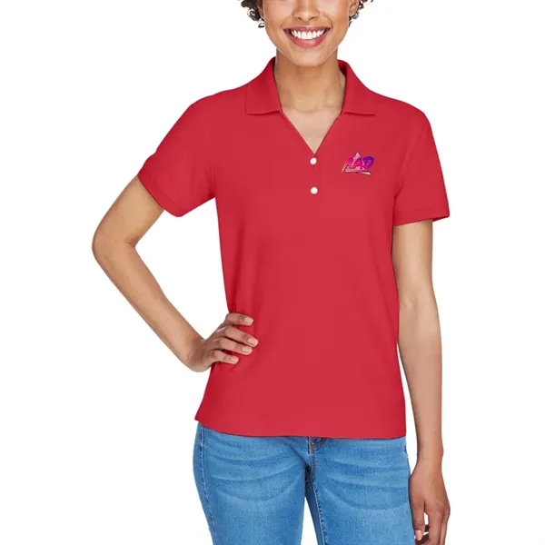 Ladies' short sleeve pique polo made of pima cotton with rib... from ASI 39552 BEL Promo