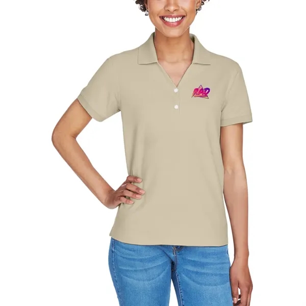 Ladies' short sleeve pique polo made of pima cotton with rib... from ASI 39552 BEL Promo