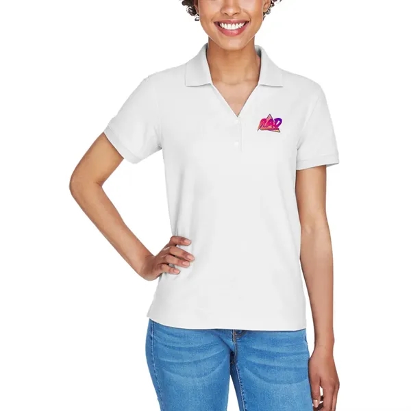 Ladies' short sleeve pique polo made of pima cotton with rib... from ASI 39552 BEL Promo