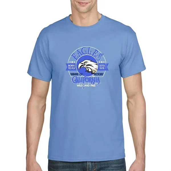 Cotton / polyester blend Gildan T-shirt with DryBlend moisture-wicking technology.... from ASI 39552 BEL Promo