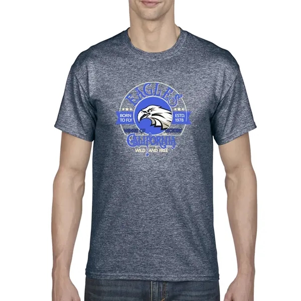 Cotton / polyester blend Gildan T-shirt with DryBlend moisture-wicking technology.... from ASI 39552 BEL Promo