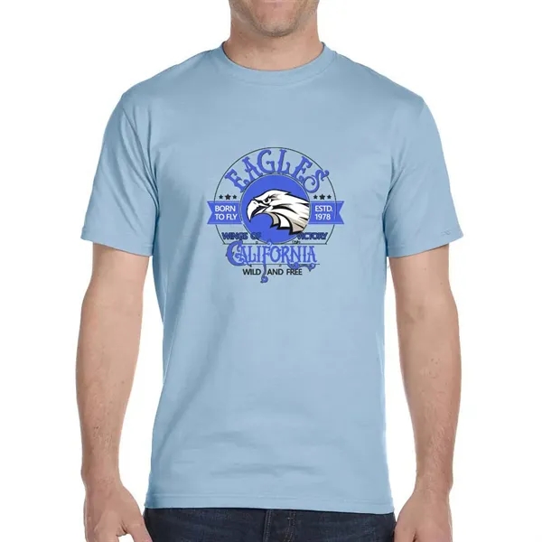 Cotton / polyester blend Gildan T-shirt with DryBlend moisture-wicking technology.... from ASI 39552 BEL Promo