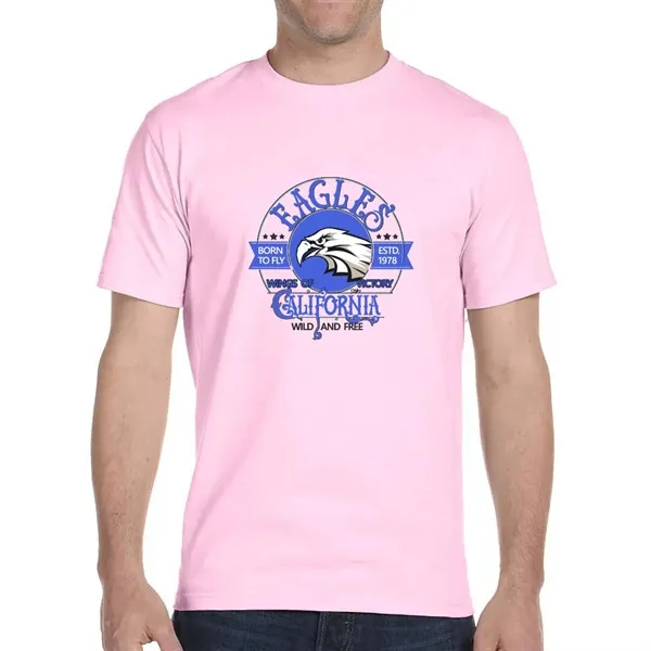 Cotton / polyester blend Gildan T-shirt with DryBlend moisture-wicking technology.... from ASI 39552 BEL Promo